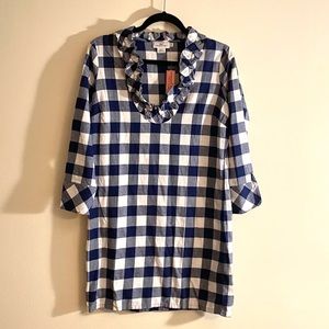 Vineyard Vines Blue Buffalo Check Dress